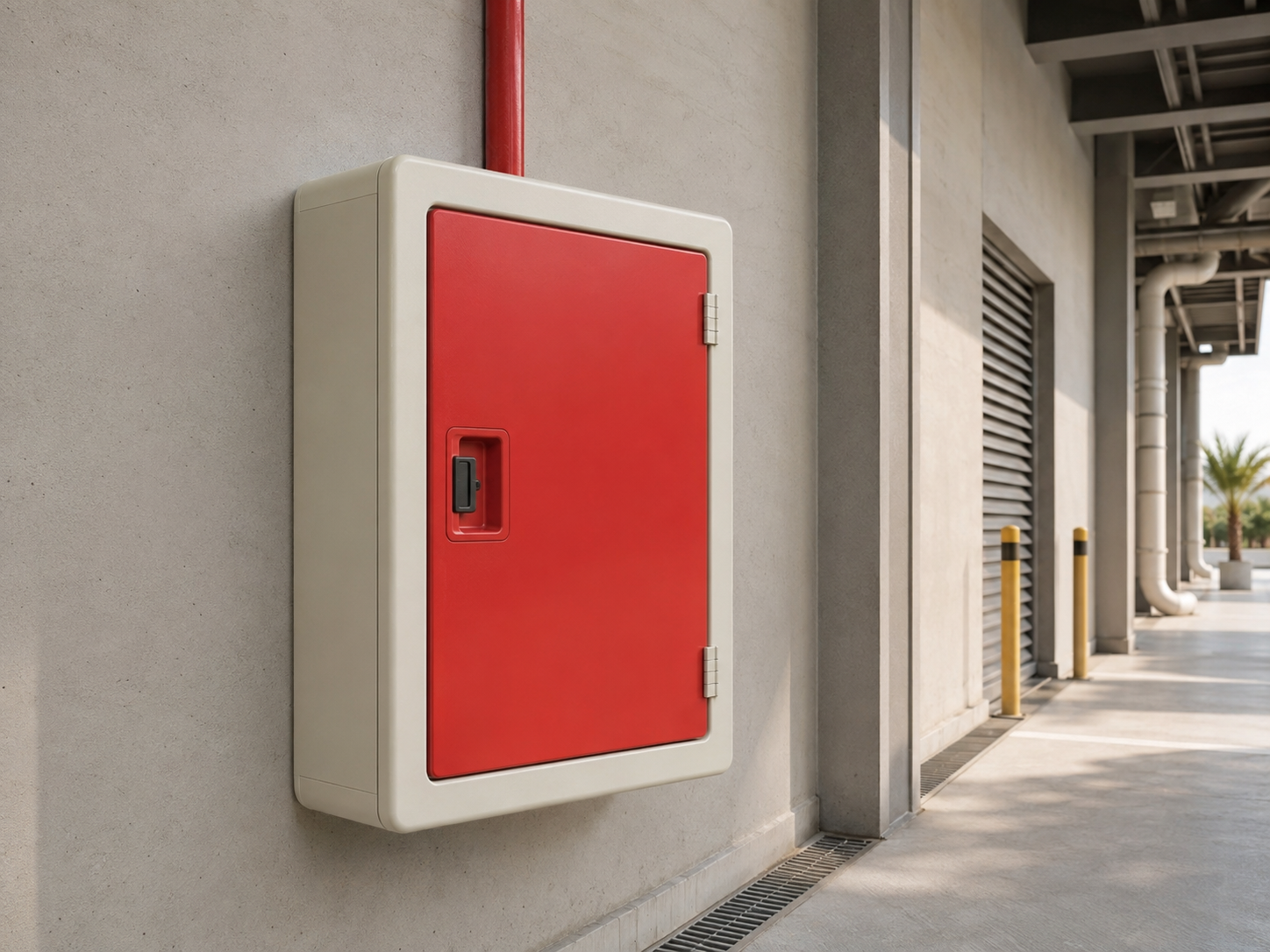 GRP fire and safety cabinet